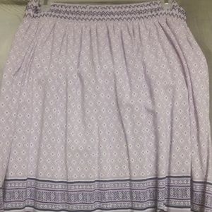 Old Navy Lavender, dark purple and white skirt